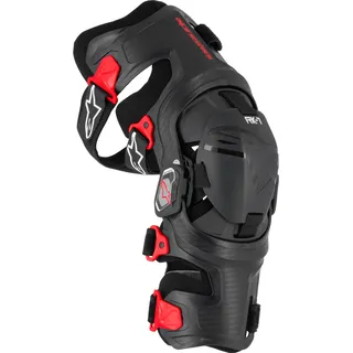 Alpinestars RK-7 Plasma Knie Orthesen - Schwarz/Rot / M