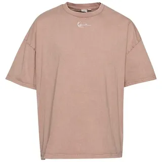 Karl Kani Small Signature Heavy Jersey Washed Boxy T-Shirt - Beige - XS