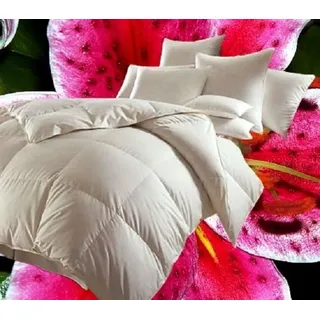 Betten Hofmann Daunen Kassetten Daunenbett 4x6 155x220 cm Karo 1200g Daunen