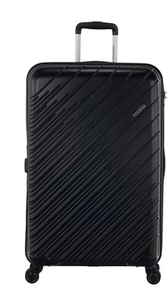American Tourister Speedstar Spinner 77/28 Exp Tsa 77 Black Koffer mit 4 Rollen Koffer