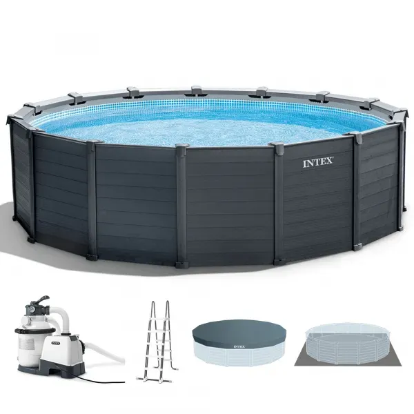 Runder Pool Intex Graphite Grey Panel 26384NP