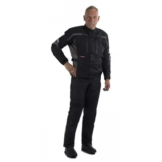 Motowear Motorradkombi P2 Textil - wasserdicht, atmungsaktiv schwarz - M