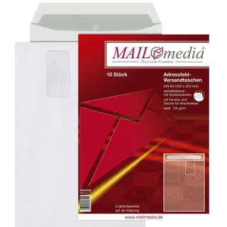 MAILmedia Versandtasche 30002546 B4 mit Fenster hk 120g weiß