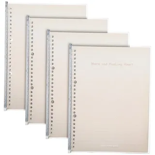 Belle Vous Kurtzy Gelbes A5 Loseblatt Nachfüllpapier 60 Seiten - Liniertes A5 Papier mit 26-Lochung für Ringbuch A5 oder Notizbücher - A5 Ringbuch nachfüllbar - Druckerpapier a5