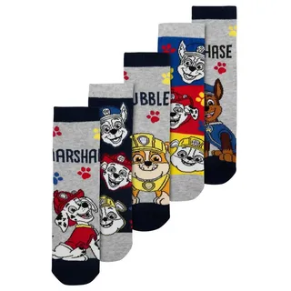 UNITED LABELS Paw Patrol Socken für Jungen Kinder Sneaker Söckchen (5er Pack) (DE/NL/SE/PL, Numerisch, 31, 34, mehrfarbig) - 31-34
