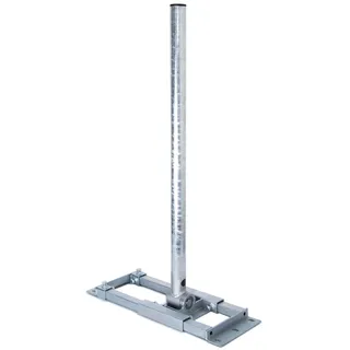 PremiumX Deluxe X90-48 Dachsparrenhalter 90cm Mast 48mm feuerverzinkt mit Kabeldurchführung SAT Dach-Halterung für Satellitenschüssel