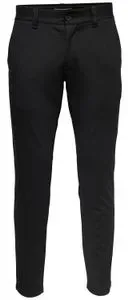 Only & Sons Herren Chino Hose ONSMARK SLIM GW Slim Fit Schwarz 22010209 W 36 L 36