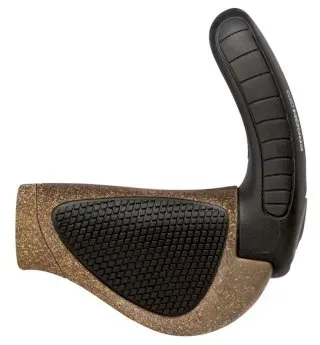 Ergon Lenkergriff GP3-L Bio Kork mit Bar Ends kork/schwarz lang/kurz (Nexus/Rohl...