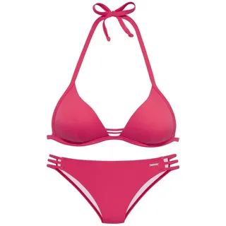 bruno banani Triangel-Bikini Damen rot Gr.38 Cup A