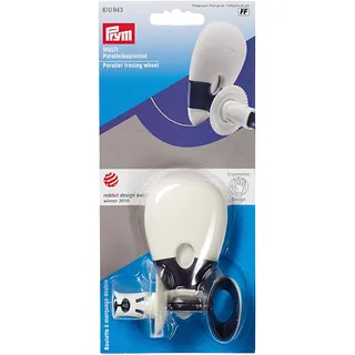 Prym 610943 Parallelkopierrad Multi Ergonomics, pflaumenblau, weiß, One Size