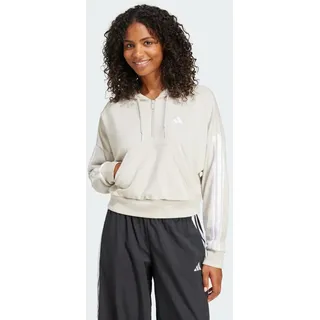 Adidas Essentials 3-Streifen French Terry Kapuzenpullover Wonder Alumina / White M
