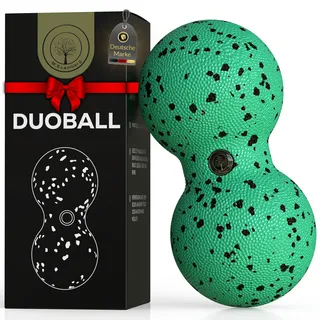 M.S.Lemberg M.S.Lemberg® Duoball - Faszienball Massageball für Selbstmassage - Ideale Massage für Rücken, Nacken, Schulter, Wirbelsäule & Beine - Twin Peanut Duo Ball Faszienrolle - Doppelball klein 8cm