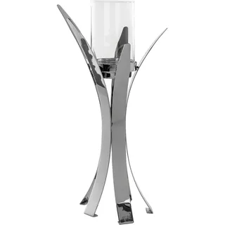 Fink Kerzenleuchter »VIVAS«, (1 St.), Teelichthalter inkl. Glas, vernickelt