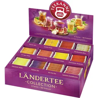 Teekanne Ländertee Collection Box, (180 Beutel)