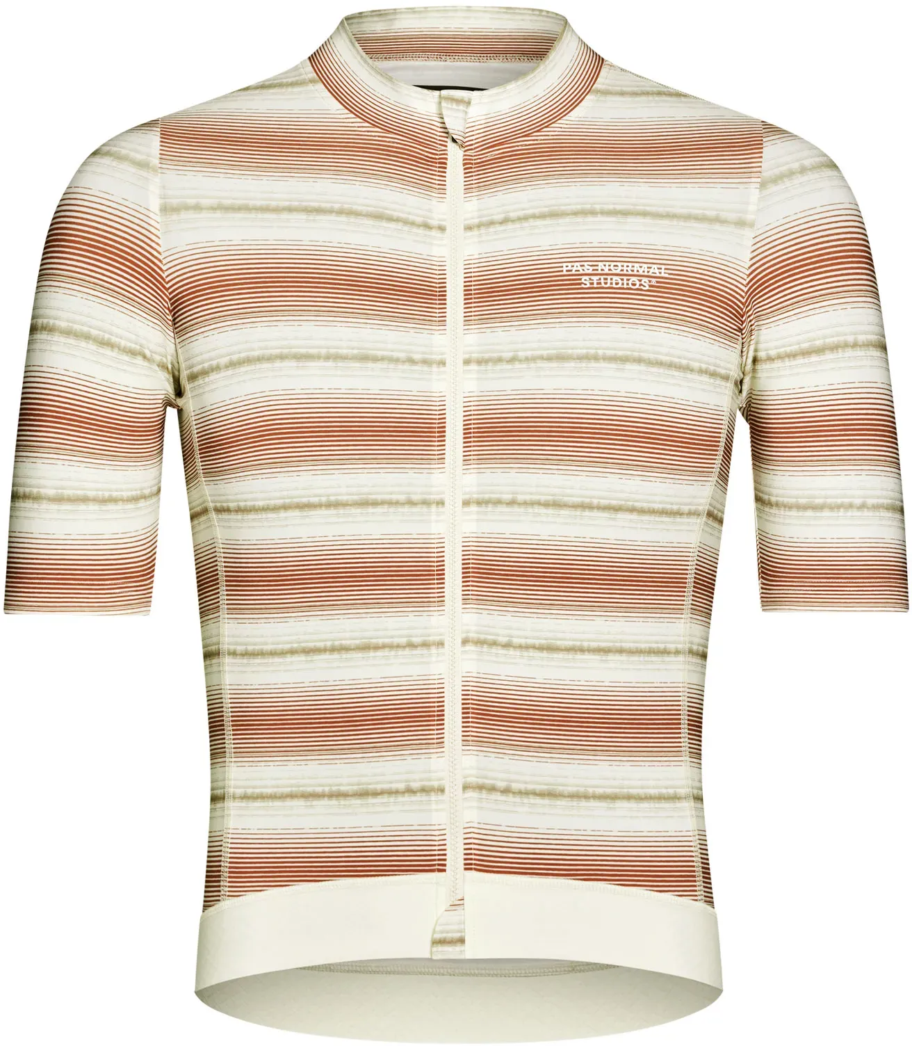 Pas Normal Studios Essential Jersey kurzarm Fahrradtrikot Herren - off white stripe - L