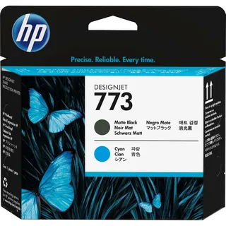 HP 773 Matte Black and Cyan Designjet Printhead (C1Q20A)