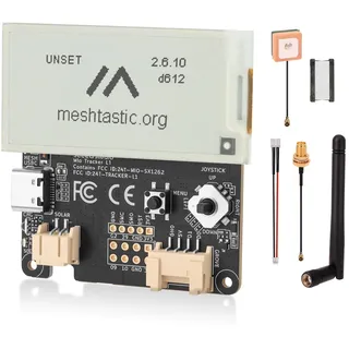 Meshnology Wio Tracker L1 E-Ink Entwicklungsboard - mit 2,13" großem Display SX1262 nRF52840 für AR duino Meshtastic LoRa, BLE 5 GPS GNSS, unterstützt Akku Typ-C und Solarladung (2,13" E-Ink Display)