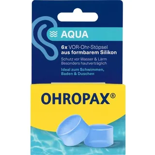 Ohropax Aqua Silikon Vor-Ohr Stöpsel 23 dB 6 St.