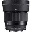 SIGMA 56mm F1,4 DC DN Contemporary Sony-E 1.4 ASP, DC, IF (Objektiv für Sony E-Mount, Schwarz)