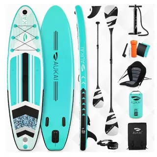Aukai Stand Up Paddle Board "AUKAI Pro" mit Kajak-Sitz türkis