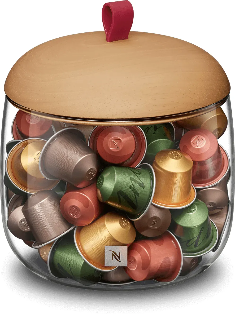 Nespresso LUME Mia Kapseldispenser - Holz Edition