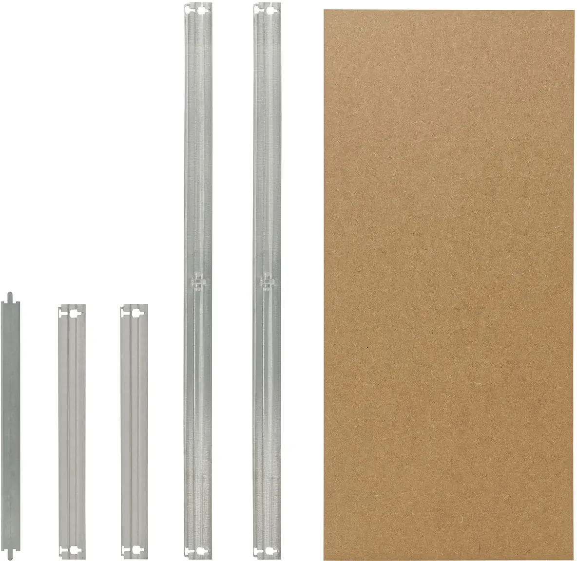 shelfplaza HOME 130x60 cm Fachboden-Set in verzinkt für HOME Schwerlastregale