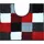mit Ausschnitt 50 x 60 cm rot