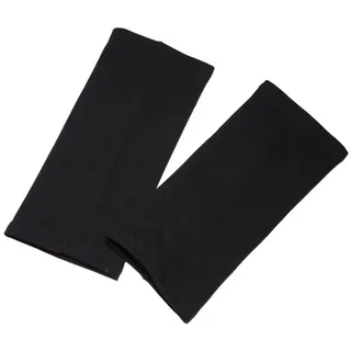 Britta Meier Armstulpen Britta Meier einfache Baumwolljersey Pulswärmer, Unterarmstulpe Gelenkwärmer, Gelenkschutz, Unterarmstulpe schwarz