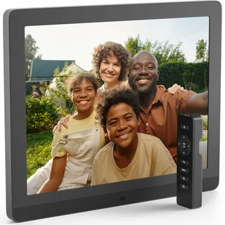 pix-star FotoConnect XT 8'' Digitaler Bilderrahmen 15 Zoll mit Bewegungsmelder - Elektronisches Smart Foto/Video-Album - Großes Format mit WiFi, USB, SD Karte - Mattes, Anti-Reflex Dispaly in 4/3-2 Jahre Garantie