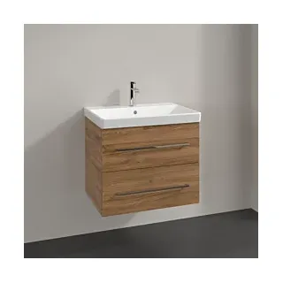 Villeroy & Boch Avento Waschtischunterschrank 2 Auszüge, wandhängend, Kansas Oak
