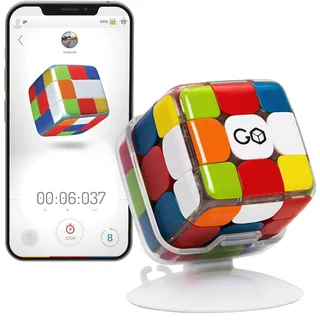 GoCube Full-Pack, der vernetzte elektronische Bluetooth-Würfel – preisgekrönter 3x3 magnetischer Speed-Würfel – kostenlose App-aktiviertes interaktives Smart Cube Mint Denksport-Puzzle