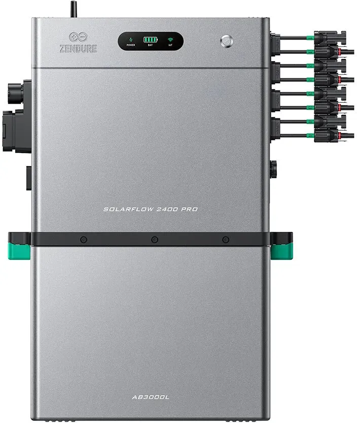 Zendure SolarFlow 2400 Pro Bidirektionaler 2,4kWh Solarspeicher mit 4 MPPT mit HEMS mit 1 x AB3000L