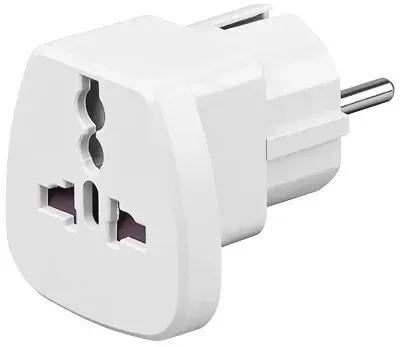 Alcasa 1500-RA1 Netzstecker-Adapter Weiß