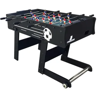 Ambia Garden Scorpion Cougar Scorpion Kick TS, Schwarz, Holz, 61x81x122 cm, Torzähler manuell, seitlicher Balleinwurf, Ballrücklauf an beiden Kopfenden, klappbar, Freizeit, Sport & Fitness, Spieltische