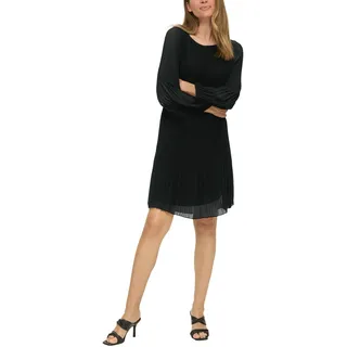 S.Oliver Plisseekleid Minikleid Schwarz 44