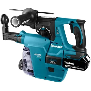 Makita DHR243RTJW inkl. 2 x 5,0 Ah + Makpac + Schnellladegerät + Staubabsaugung