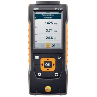 TESTO 440 dP Druck-Messgerät Luftdruck, Beleuchtungsstärke, CO2, Temperatur, Windgeschwindigkeit -150 - +150 hPa