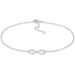 Elli Fußschmuck Damen Fußkettchen Infinity Elegant in 925 Sterling Silber