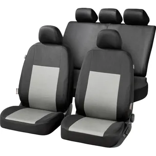 CarComfort Autositzbezug-Set Belmont schwarz-grau