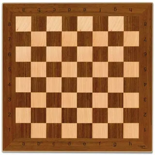 Cayro – Professionelles Schachbrett aus Holz – Weiß und Braun – Elegantes Design – Robust und langlebig, handgefertigt – Brettspiele