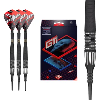 Target Darts Phil Taylor Gen 11 Power 9-Five Softdarts, 95% Tungsten Raw Power G11, 18G | Generation 11 Phil Taylor Darts, Spieler Edition Dart Set mit Pixel Tips, Softdarts für E-Dart