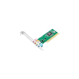 B34C PCI Soundkarte für PC, Intern 5.1 Kanal Audio Soundkarte mit Dolby Digital Surround, Gameport, 4-Kanal-Support