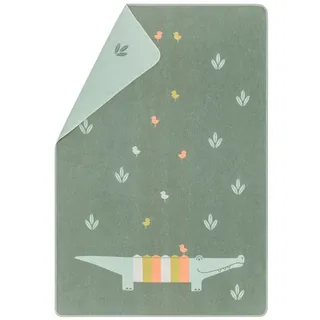 David Fussenegger Kinderdecke Juwel 'Kroko' 100 x 140 cm Efeu - Grün