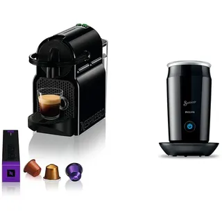 Nespresso De'Longhi EN 80.B Inissia, Hochdruckpumpe & Philips SENSEO Milk Twister – Milchaufschäumer