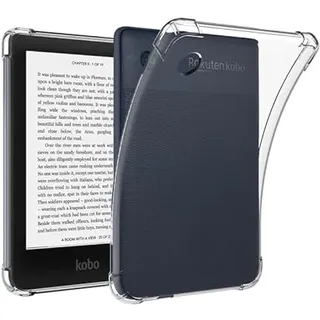 MGUEIAO Kompatibel mit Tolino Shine 5 2024/Tolino Shine Colour für Hülle,Silikon Weiches Leder TPU Stoßfest Leichtes Gehäuse-Transparent