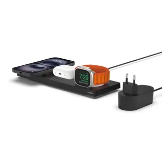 Belkin BoostCharge 3-in-1 Charging Pad with MagSafe schwarz