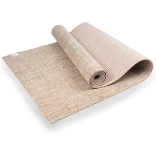 Myga Jute Yogamatte | Rutschfest & Langlebig – 5 mm Dicke | Ideal für Yoga, Pilates & Fitnessübungen | Einfach zu transportieren | 183 cm x 61 cm
