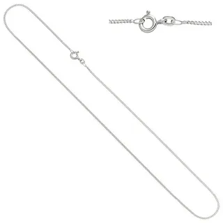 JOBO Goldkette, Panzerkette 333 Weißgold 38 cm 1,7 mm silberfarben