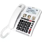Geemarc CL9000 Schnurloses Seniorentelefon Foto-Tasten, Freisprechen, für Hörgeräte kompatibel, inkl. Notrufsender, Optische