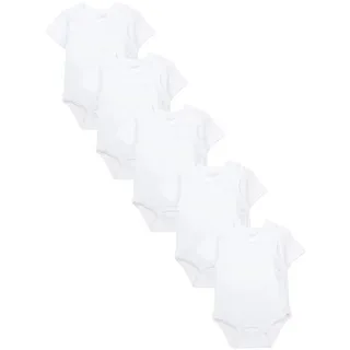 TupTam Baby Body Kurzarm Jungen – Wickelbody Kurzarm aus Baumwolle im 5er Set – OEKO-TEX Zertifiziert, Farbe: Farbenmix 5, Größe: 80 - 80